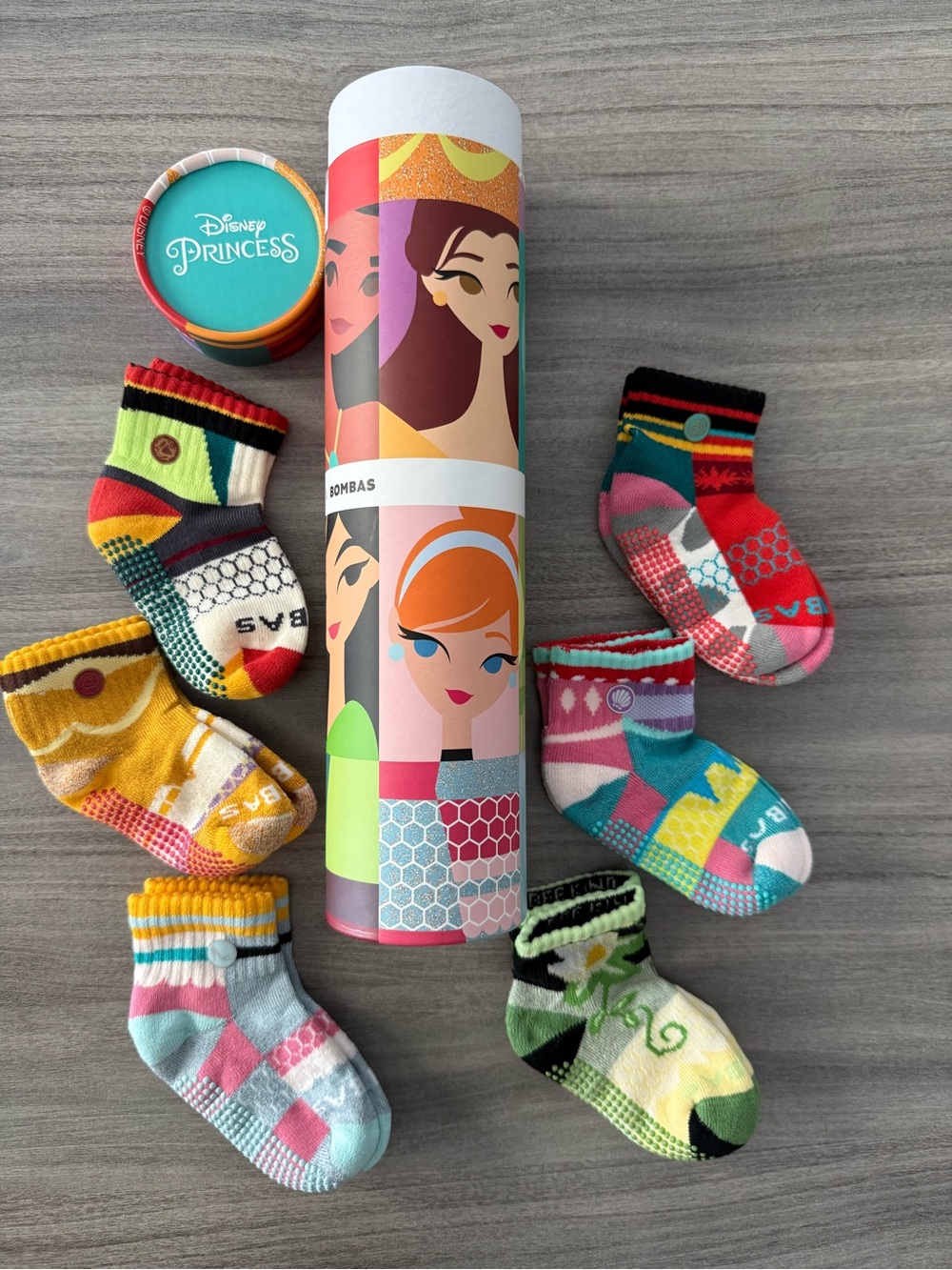 Bombas x Disney Princess Premium Gripper Socks Toddler Sizes 5-8.5